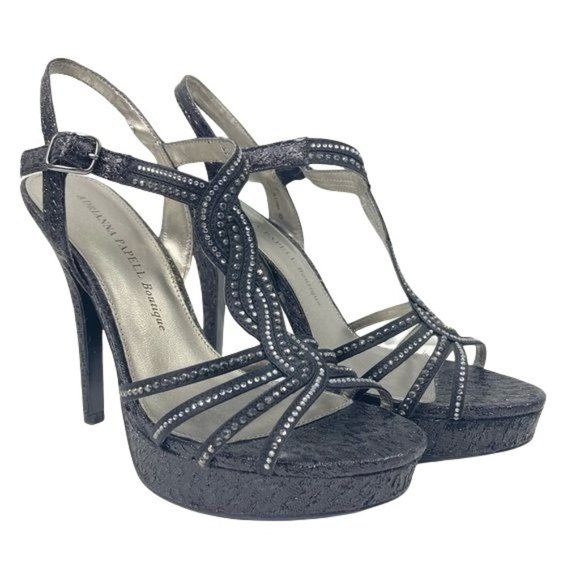 Adrianna Papell Women’s heeled sandals black Size 7.5 - Picture 2 of 12